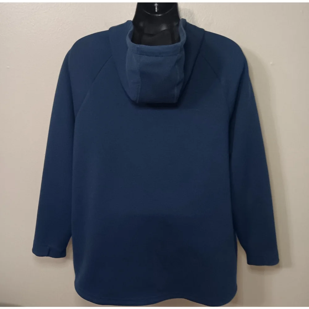 Russell Athletic Fusion Knit Men’s XL Hoodie Full Zip Navy Athletic Activewear